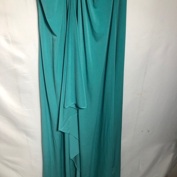 Womens Floor Length Teal Summer Dress with Embellishments. Size 12. - Picture 2 of 8